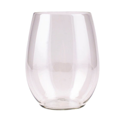 Verre à vin transparent sans pied - 12 onces - 6 unités