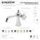 Kingston Brass KS3540RKX Webb Single-Handle Bathroom Faucet With Push Pop-Up, Matte Black