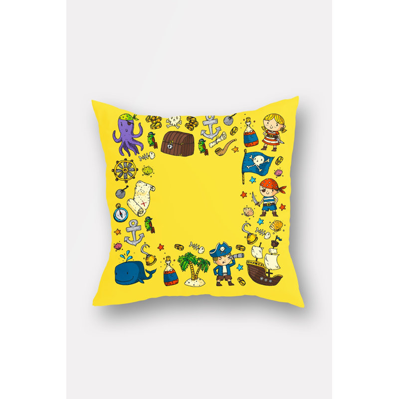 Housse de coussin carré en polyester Encarna