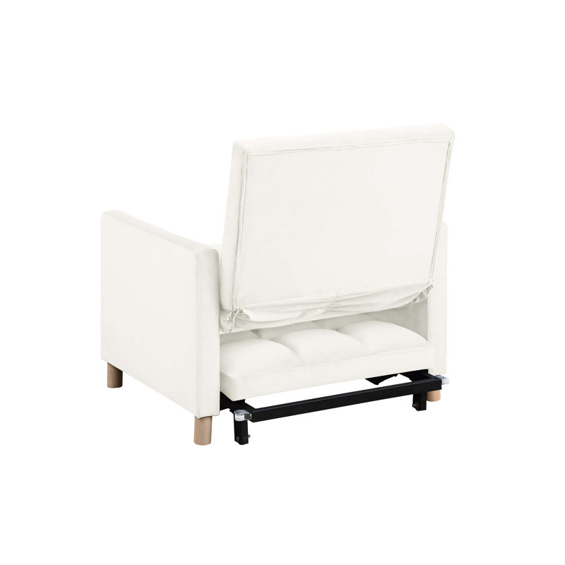 Fauteuil-lit multifonctionnel en velours doux pour le salon