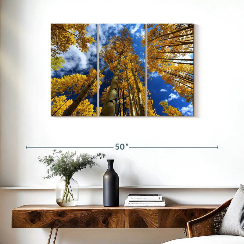 Harnek Gold Leafed Aspens, 24" H x 38" W