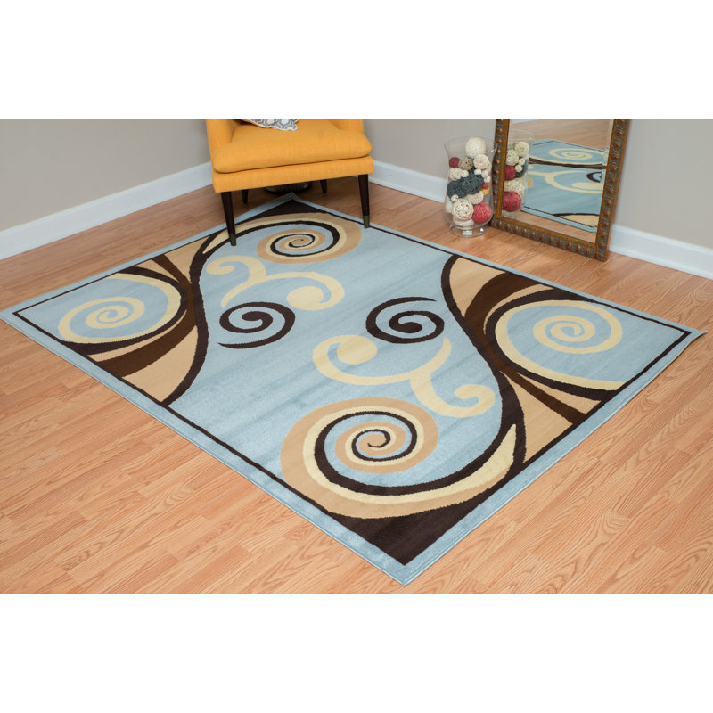 Bailes Abstract Indoor Rug, Rectangle 5'3" x 7'2"