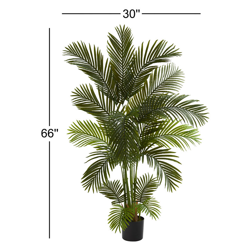 Palmier artificiel en pot, H 66 po x l 30 po x P 30 po