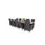 Faiyaz 10 - Person Patio Dining Set with Extendable Rectangular Table , Cushions Included-1138083534