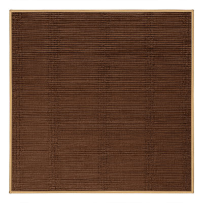 Tapis brun uni lavable à la machine