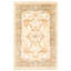 Tapis décoratif en laine noué à la main de conception unique 3 pi 10 po x 5 pi 11 po devron New Age