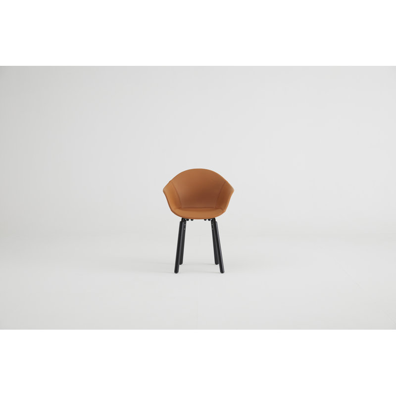 Chaise de salle à manger rembourrée TA, Noir