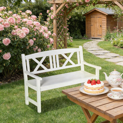 Banc de jardin de style nordique, banc de jardin en bois