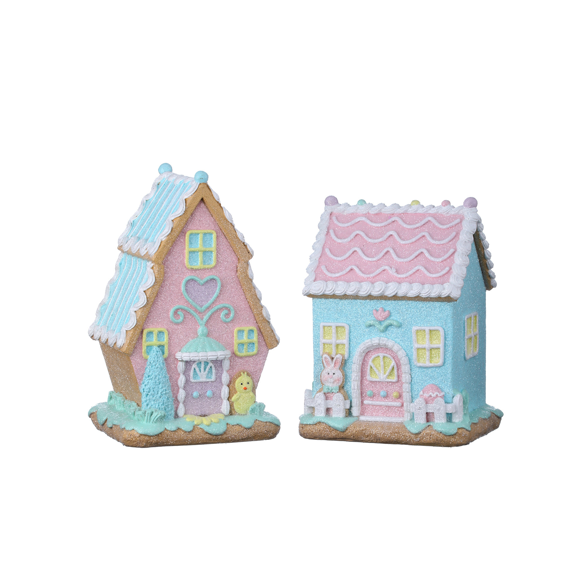 8-9" Resin Sugared Easter House