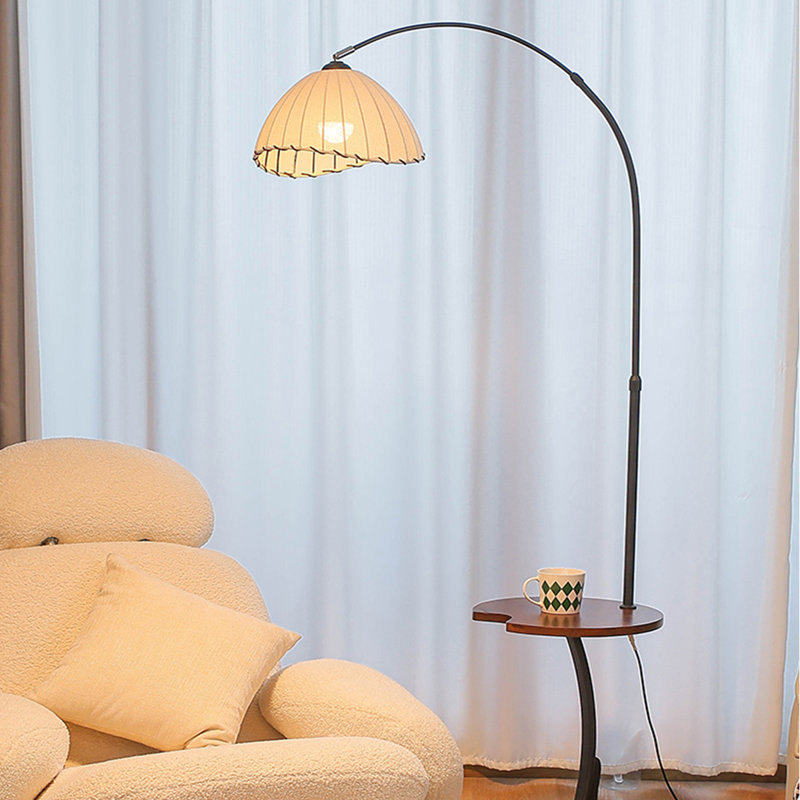 Walnut Solid Wood + Iron Free form Floor Lamps