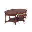Table basse traditionnelle avec rangement