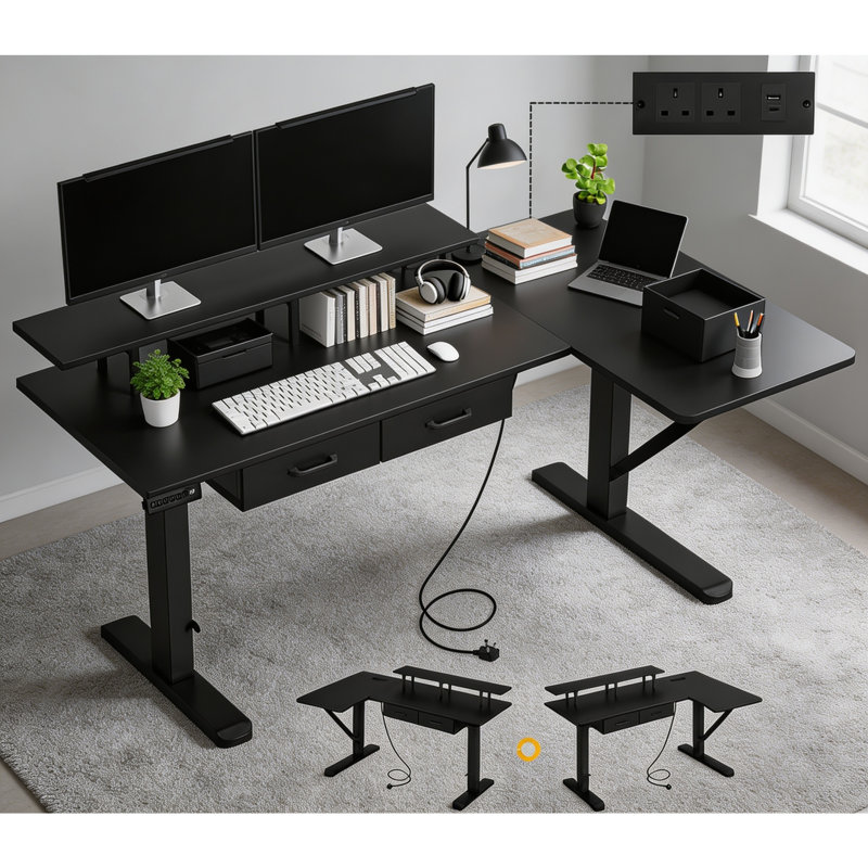 L-Shaped Standing Desk