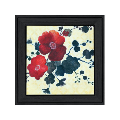 «Japanese Blossoms I», art mural encadré pour le salon, décoration murale par JG Studios