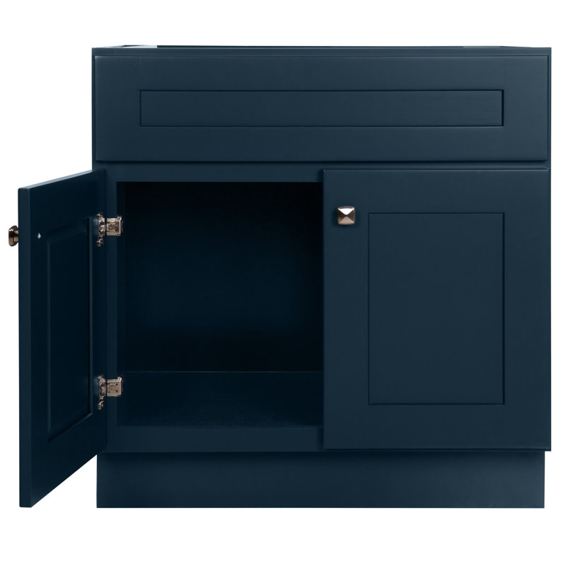Meuble-lavabo de 30 po Brookings, prêt à assembler, Bleu