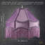 19cm H Velvet Lamp Shade in Purple
