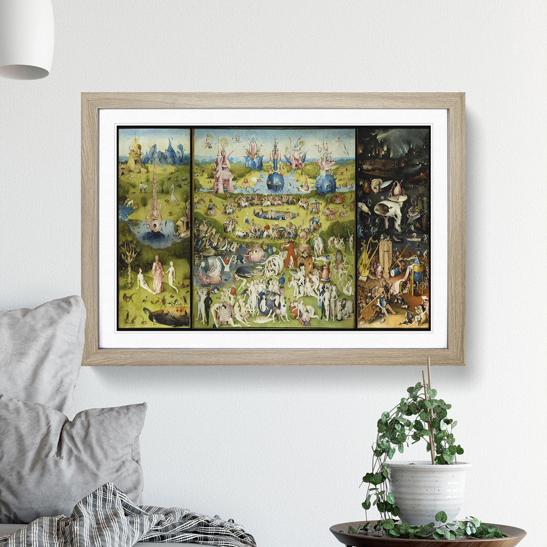 The Garden of Earthly Delights by Hieronymus Bosch - Framed Print