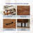2 Flip 1 Barrier Barn Door Shoe Cabinet Melamine Embossed 31.6In Walnut-1800651965