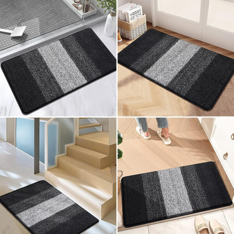 Tapis de cuisine Anjolena, Noir