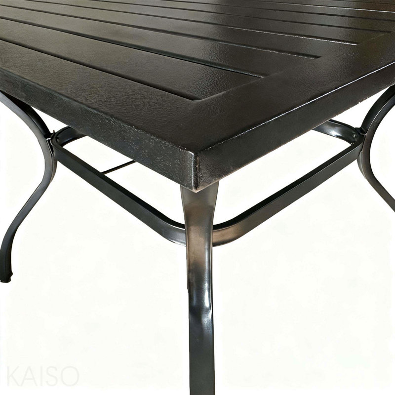 Table de bistro en métal et acier