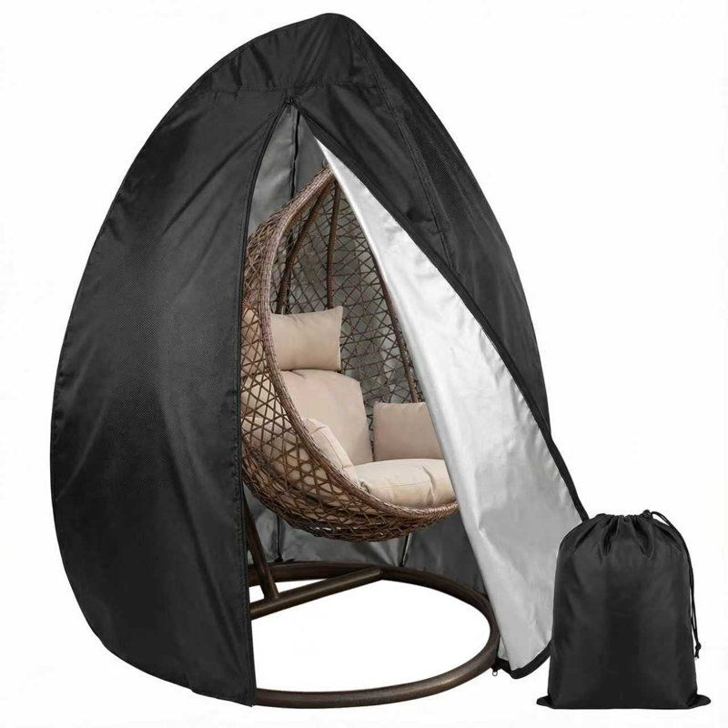 Housse d'extérieur pour œuf avec fermeture à glissière, housse imperméable pour chaise suspendue