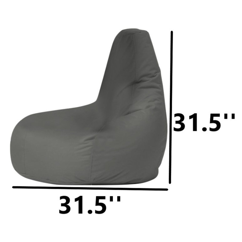 Polyester Outdoor Friendly Bean Bag Chair & Lounger, Fume Polyester