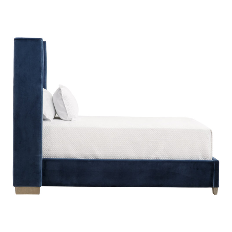 Murtha Upholstered Wingback Bed