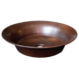 Maestro Copper Circular Vessel Bathroom Sink