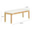 Banc en lin crème