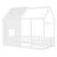 Twin-Sized House-Style Floor Bed With 7-Colour LED Lights, Nude & White Colour-1864394794