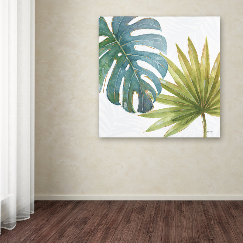 « tropical rosé viii », reproduction sur toile tendue, H 35 po x l 35 po x p 2 po