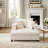 42.2 Inch Deep Seat Armchair In Modern Beige Corduroy，soft Padding & Cushions, Matching Storage Ottoman, Suitable For Living Room & Bedroom-1683244451