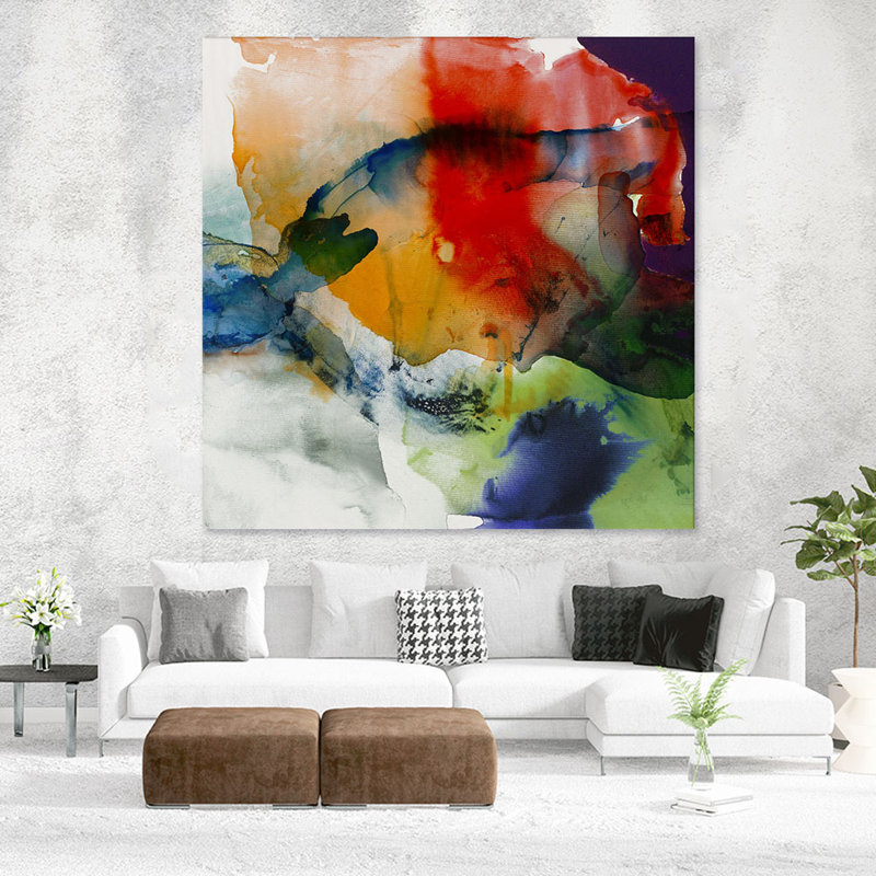 «Vibrant Terrain I» par Sisa Jasper, reproduction d'art sur toile tendue, H 54 po x l 54 po x P 1,5 po