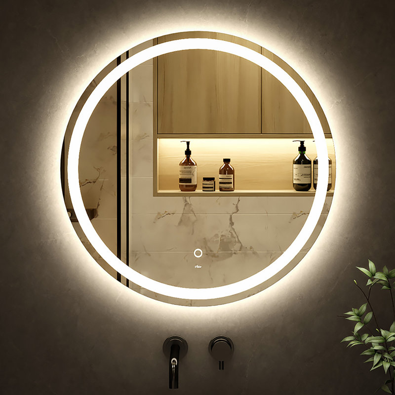Miroir de salle de bain Maielle, 23'' H x 23'' W x 1'' D