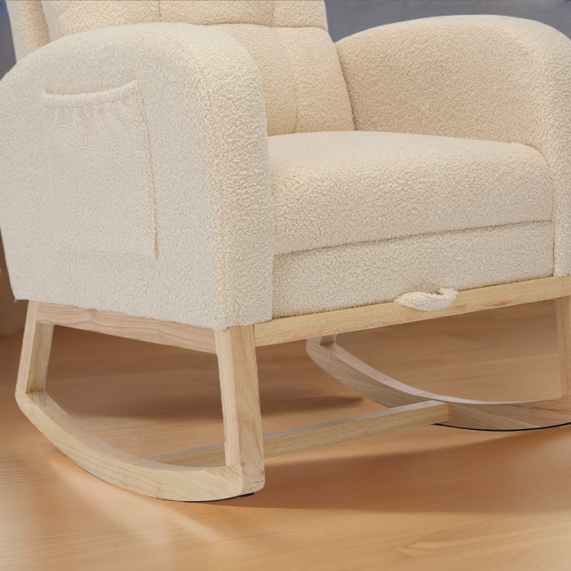 Chaise berçante d'appoint, Beige