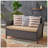 St Lucia Wicker Loveseat With Cushions For Outdoor Comfort And Relaxation, Durable And Easy To Assemble-2128096362-2128096277