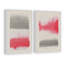 Pink And Grey II Diptych - 2 Piece Set on Canvas-29488728