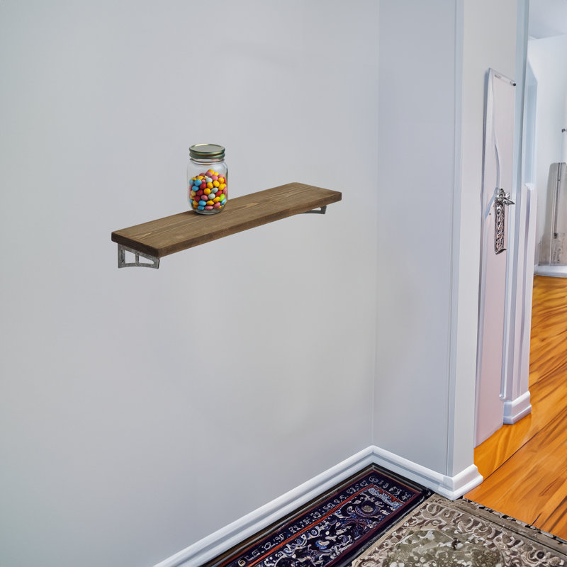Solid Wood Bracket Shelf