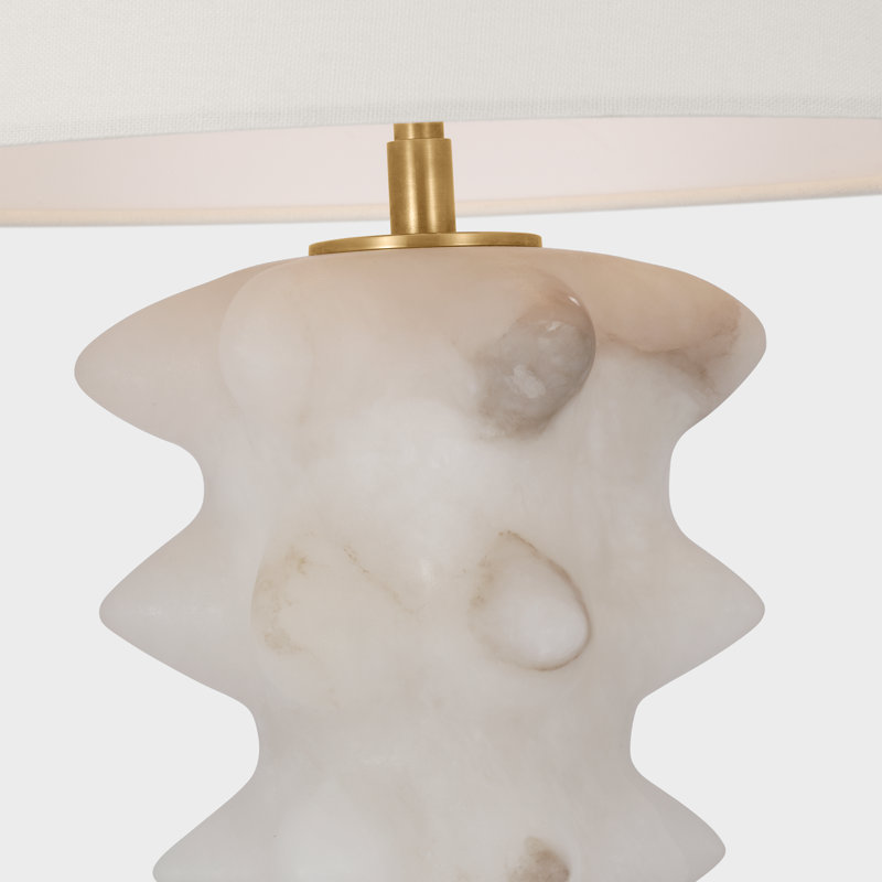 Luxor Table Lamp, Alabaster/Hand-Rubbed Antique Brass