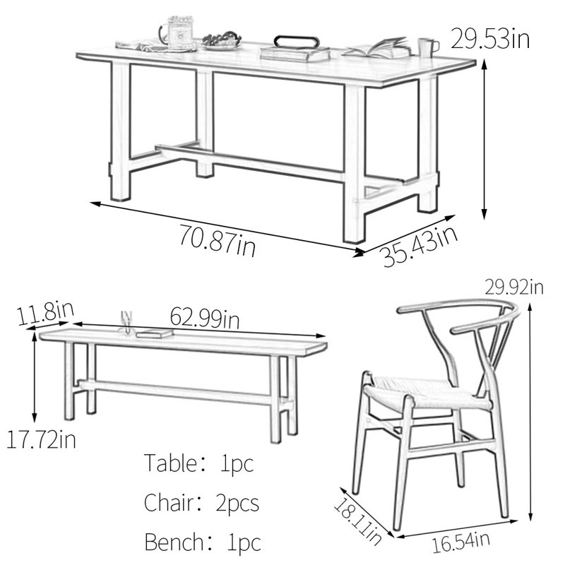 Teodro, 29.53"H x 70.87"L x 35.43"W