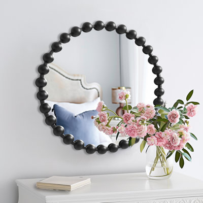 Marlowe Beaded Round Wall Mirror