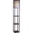 65"H 3-SHELF WITH FLOWER SHADE FLOOR LAMP