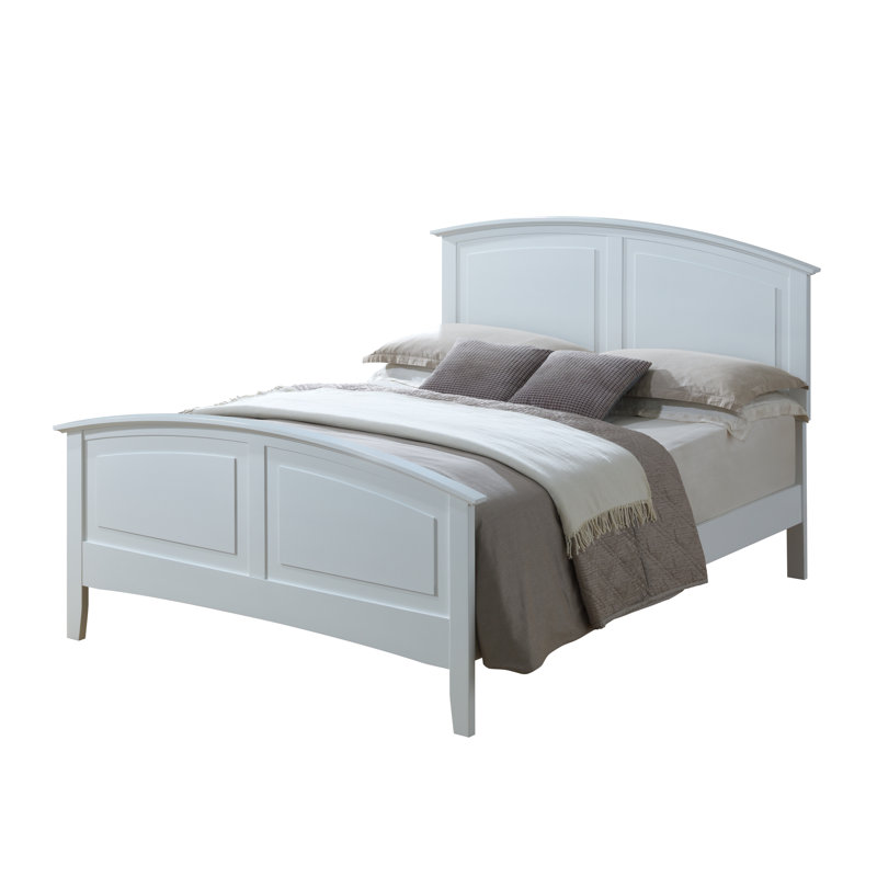 Chene Low Profile Bed, White, Queen
