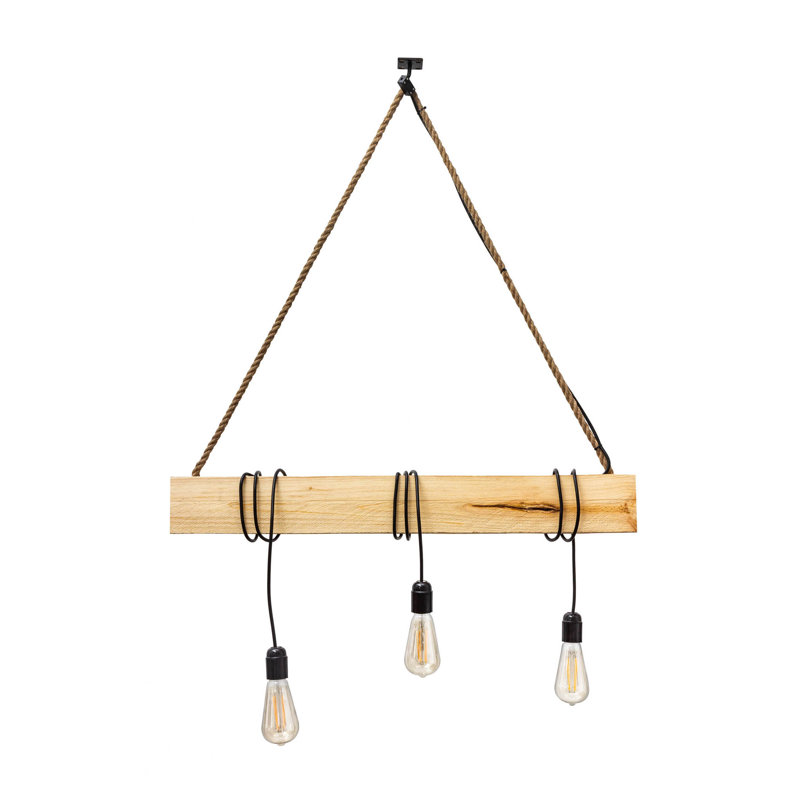 Kerley 3 - Light Brown Kitchen Island Pendant