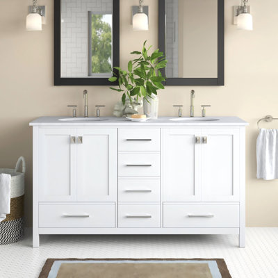 Ensemble de meuble-lavabo double 60 po Bowlin
