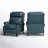 Ambrosane 33" Wide Genuine Leather Manual Standard Recliner with Nailhead Trims-79515879