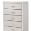 Commode 5 tiroirs en bois massif l 31,1 po-724458718