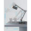 Lampe de table réglable en métal, grande taille, hauteur maximale 29,7 po, base E26, lampe de bureau à bras pivotant avec accents en bois, noir-1160387412