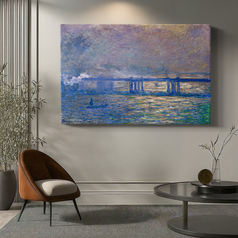 Charing Cross Bridge-Claude Monet-Gallery Wrapped Canvas-1903, 24 x 36