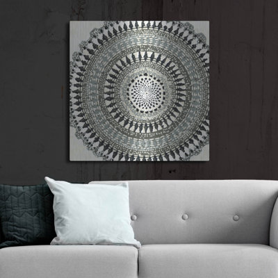  'Mini Abstract Rosette 3' by Chariklia Zarris Metal Wall Art, 36" x 36"