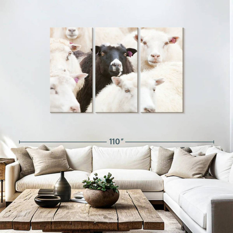 Brampt Standout Black Sheep, 48" H x 74" W
